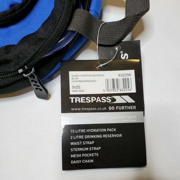 Trespass Slake Hydration Backpack One Size - Picture 7 of 9